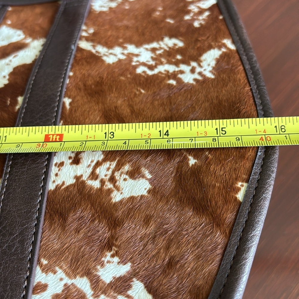 Tony Lama Conceal Carry tote,calf hair,snap:zip close,card slots,shoulder strap - Picture 12 of 15